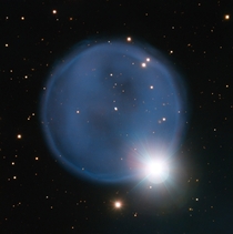 Chance Meeting Creates Celestial Diamond Ring ESOs Very Large Telescope shot this picture of planetary nebula Abell  the beautiful blue bubble which is aligned by chance with a foreground star and bears an uncanny resemblance to a diamond engagement ring 
