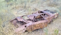 Charles Manson family member Bruce Daviss abandoned Chevrolet Corvair near Chatsworth CA Photo credit Stoner Van Houten