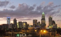 Charlotte skyline USA 