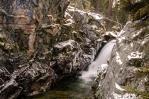 Chasm Falls in Blodgett Canyon Bitterroot Mountains Montana 