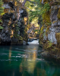 Chasm on the Upper Rogue River Oregon 