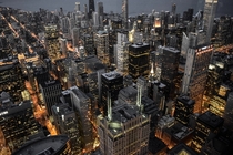 Chicago Aerial Photography of City Lights Building