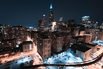 Chicago at night 