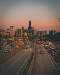 Chicago from the highway 