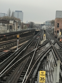 Chicago L looking south at Armitage
