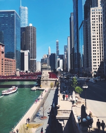 Chicago on a beautiful May  afternoon 