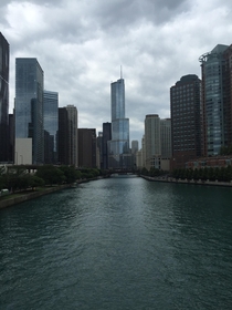 Chicago River looking in