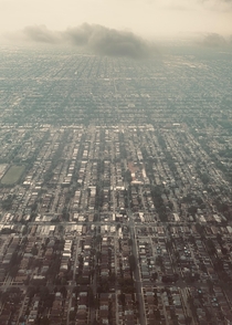 Chicago suburbs from the sky