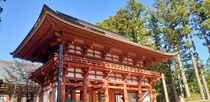 Chmon a gate to the Koyasan temple complex in Wakayama prefecture Japan 