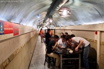 Chongqing Hotpot Restaurant in abandoned WW Bomb Shelter 