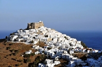 Chora Astypalaia  Greece built under the islands castle 