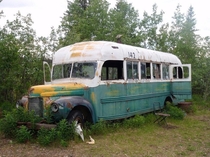 Chris McCandless magic bus in Stampede Trail Alaska