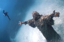 Christ of the Abyss at San Fruttuoso Italy 