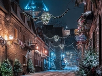 Christmas season in Quebec city Canada