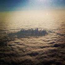 City above the clouds Chicago