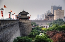 City Wall Xian Shaanxi China 