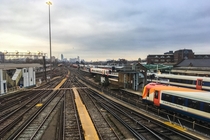 Clapham Junction outside London is the busiest station in Europe with - trains per hour