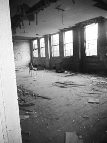 Classroom of Abandoned High School