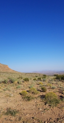 Clear Blue Sky in the Uvas Mountains near Las Cruces New Mexico
