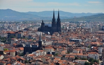 Clermont-Ferrand and its black cathedral France 