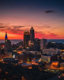 Cleveland skyline USA