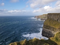 Cliffs of Moher during a sunny day Ireland 