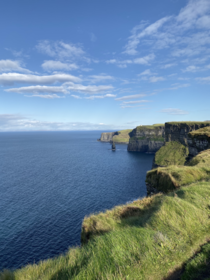 Cliffs of moher on a sunny autumn day 