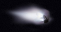 Close-up of Halleys Comet  