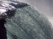Close-up of Horseshoe Falls from Niagara Falls State Park NY 