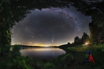 Closest approach NEOWISE over Se lake CzechRepublic on  Shot by Petr Horlek