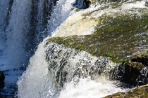 Closeup of Keila Waterfall in Estonia 