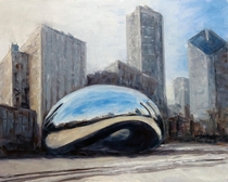 Cloud Gate Oil on canvas x in 