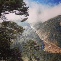 Cloud Invasion Near Zero Point North Sikkim India   px