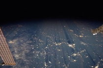 Clouds cast thousand-mile long shadows into space when viewed from the ISS