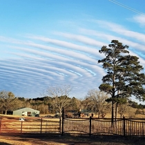 Clouds over my farm in East Texas