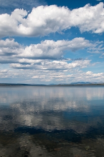 Clouds over Yellowstone Lake Wyoming 