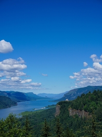 Clouds Reflect The Columbia Gorge OC 