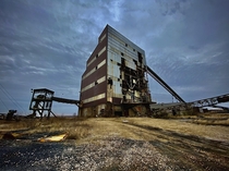 Coal wash plant now demolished near Hazleton Indiana 