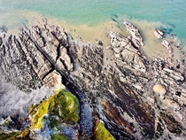 Coastline from above Cornwall UK 