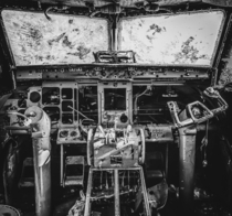 Cockpit of an Abandoned Plane