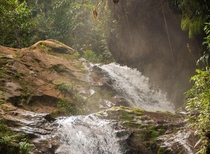 Colombia Antioquia Heavenly Waterfall  OC
