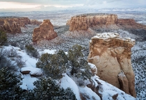 Colorado National Monument Through the Snow 