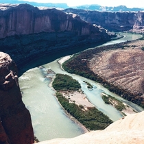 Colorado River flowing through Moab Utah 
