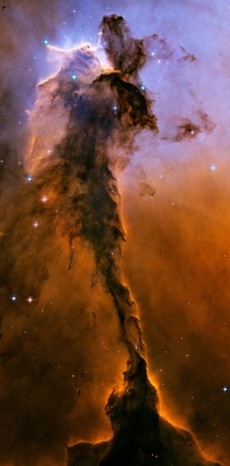 Column in the Eagle Nebula