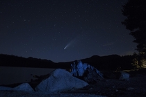 Comet NEOWISE over Blue Lakes CA 