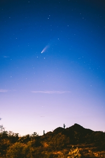 Comet Neowise taken from North Phoenix AZ 