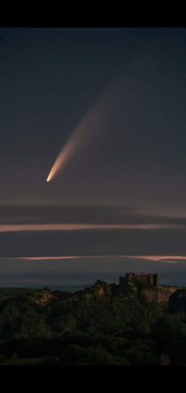 Comet neowise taken from the brecon beacons wales uk