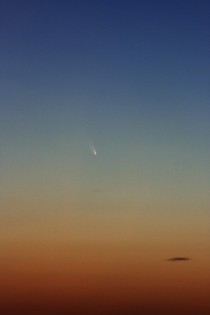 Comet PANSTARRS at twilight with surround stars 