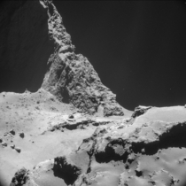 Comet PChuryumov-Gerasimenko Icy Landscape 