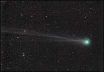 Comet PHonda-Mrkos-Pajdukov seen through a telescope from the Farm Tivoli in Namibia Africa